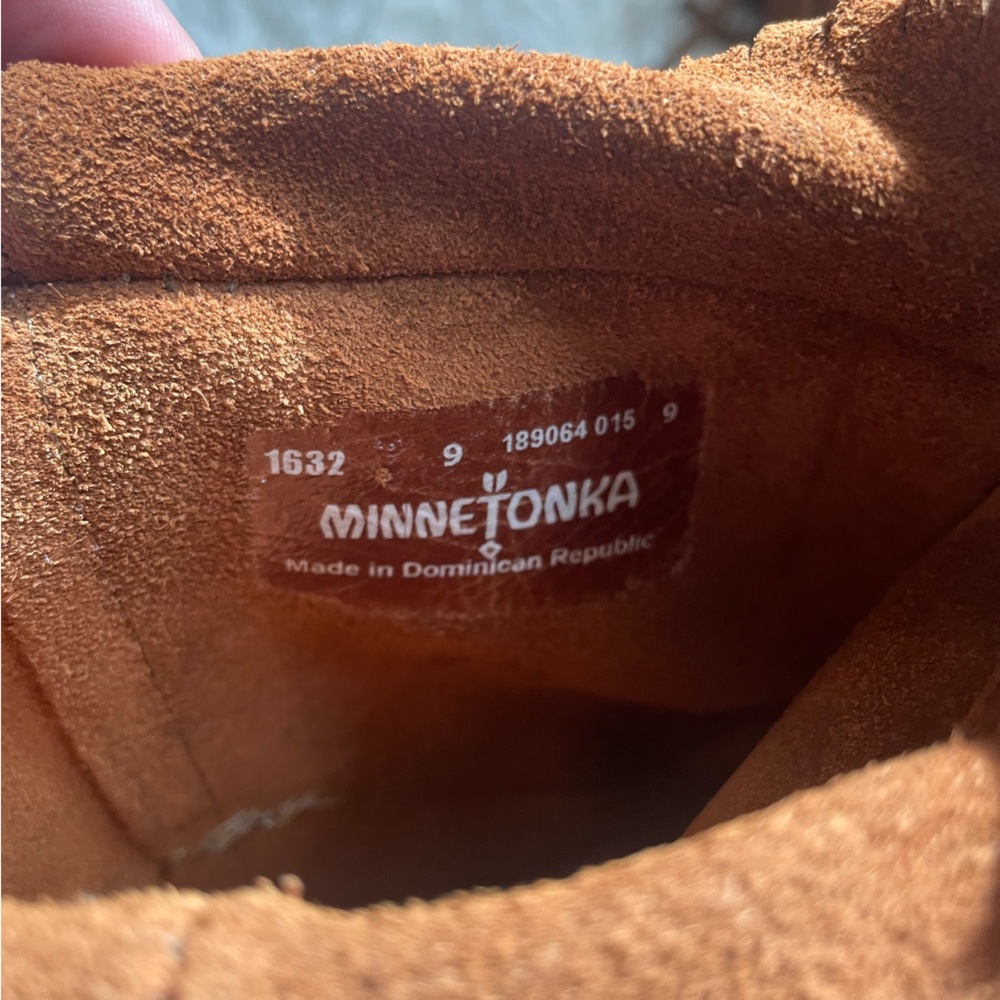 Brown Minnetonka Moccasins 3 Layer Fringe Boots - image 4